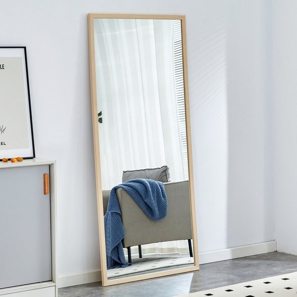 Solid Wood Frame Full-Length Dressing & Decorative Mirror