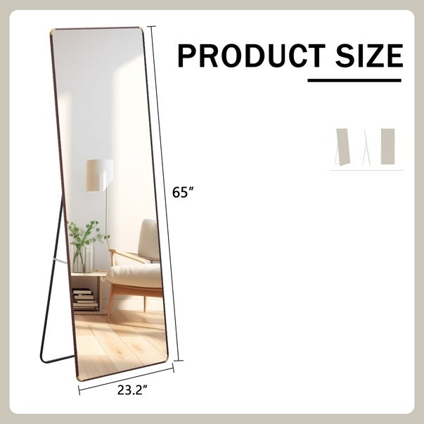 4th Gen Full-Length Red Sandalwood Mirror Wall Mount