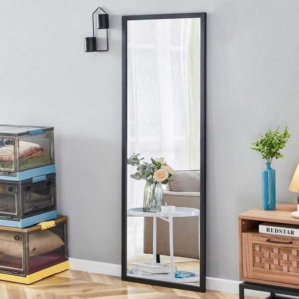 Solid Wood Full Body Mirror with Bold Frame