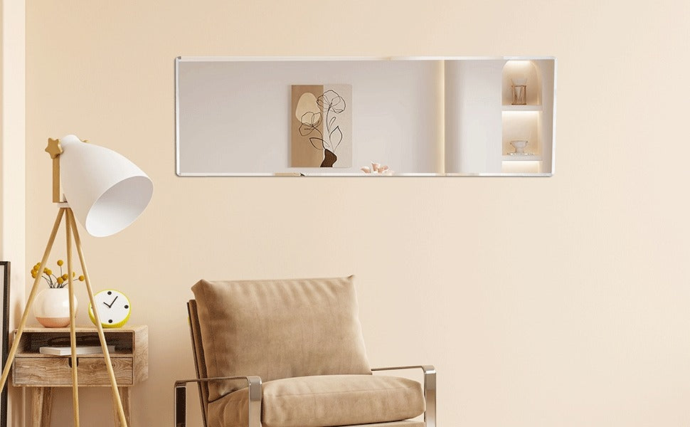 Fourth Gen Silver Aluminum Full Body Floor Standing Mirror