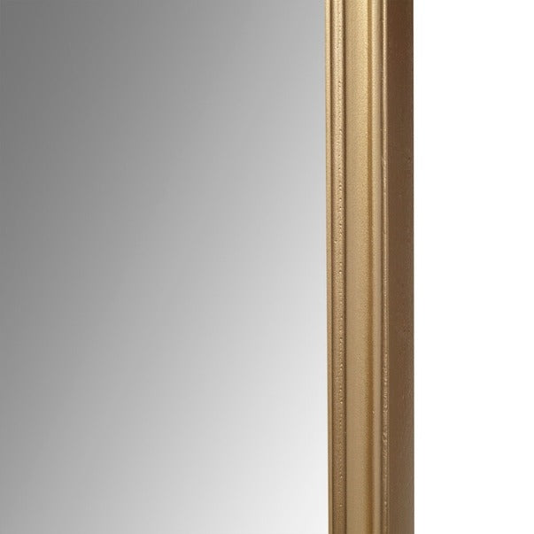 Gold Scalloped Wood Wall Mirror