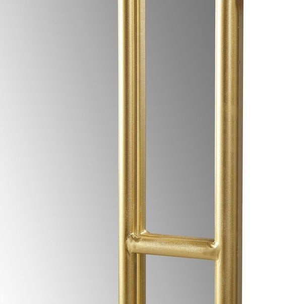 Gold Arched Wall Mirror Iron Frame