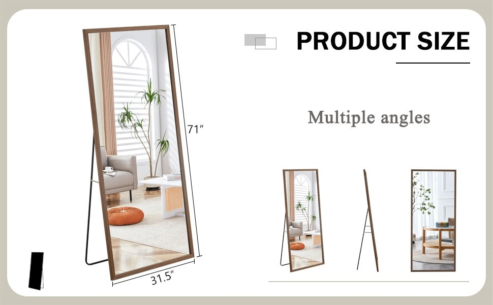 Solid Wood Frame Full-Length Dressing & Decorative Mirror3