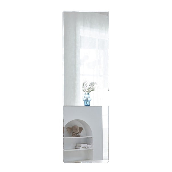 Silver Aluminum Full Body Floor Standing Mirror