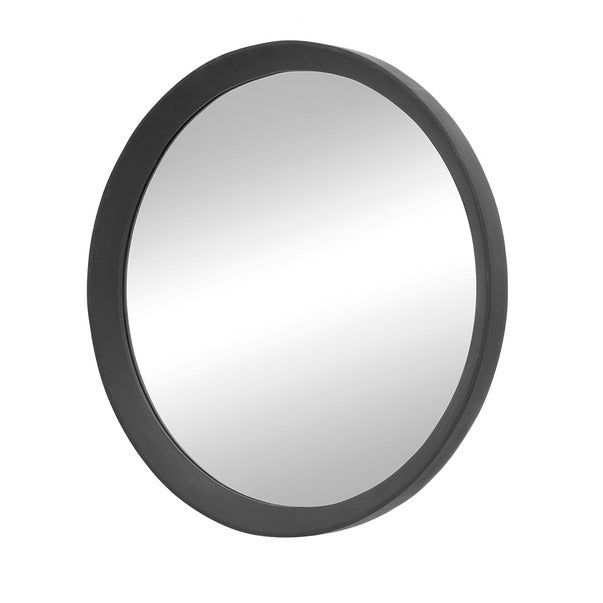 D20x1.5" Transitional Decor Style Mango Wood Wall Mirror
