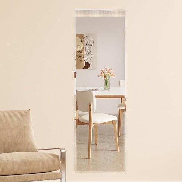 Fourth Gen Silver Aluminum Full Body Floor Standing Mirror