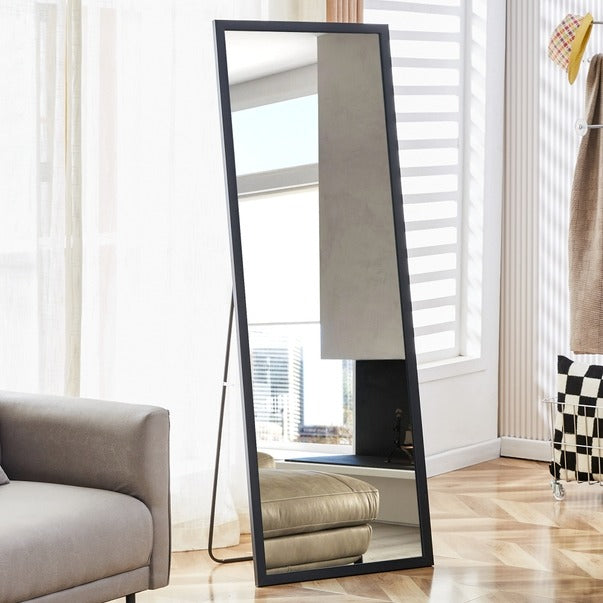 Solid Wood Full Body Mirror with Bold Frame