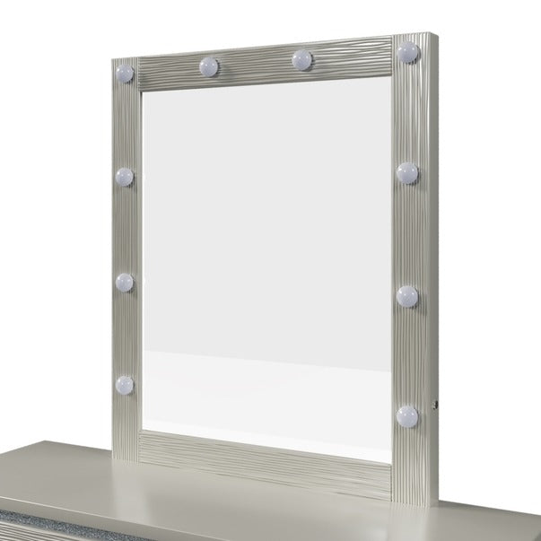 Champagne Silver Mirror with Led Lights