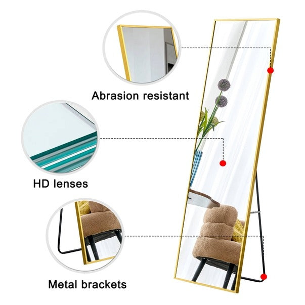 Aluminium Alloy Full Body Wall & Floor Mirror Decor