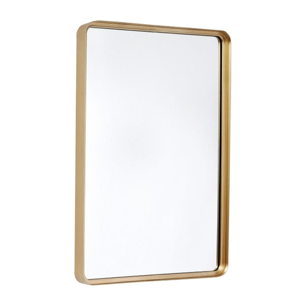 Gold 20" X 30" Rectangle Metal Frame Wall Mirror