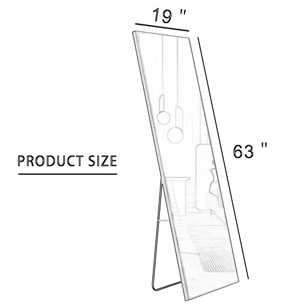 Solid Wood Full-Length Dressing Mirror For Bedroom & Store