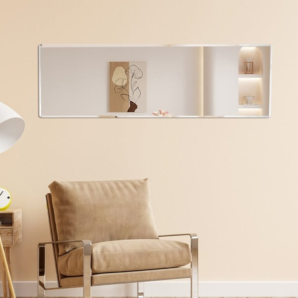 Fourth Gen Silver Aluminum Full Body Floor Standing Mirror