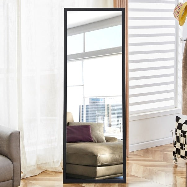 Solid Wood Full Body Mirror with Bold Frame