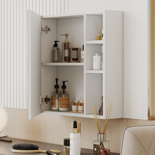 Mdf Bathroom Mirror Cabinet with Wall Mounted Storage