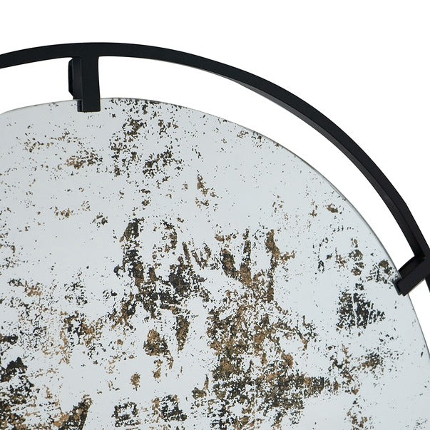 D31.5x0.5" Theodor Mirror with Industrial Design