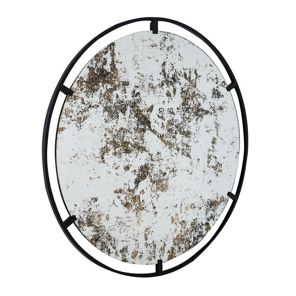 D31.5x0.5" Theodor Mirror with Industrial Design