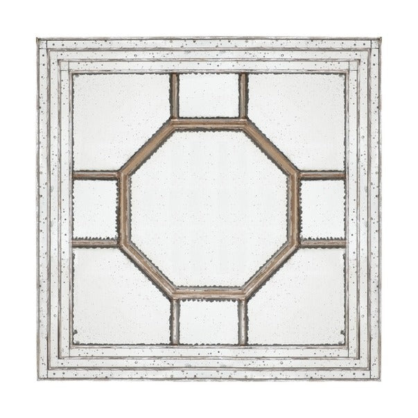 48"x48"Antique Style Decorative Square Wall Mirror with Fram