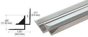 CRL Brite Anodized Aluminum Inside Corner Extrusion