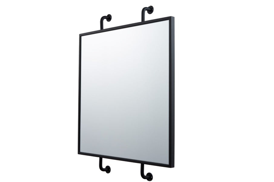 Tycho 32x26 Pipe Mounted Wall Mirror