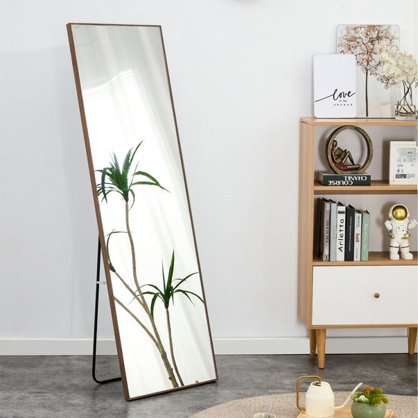 Solid Wood Full-Length Dressing Mirror For Bedroom & Store