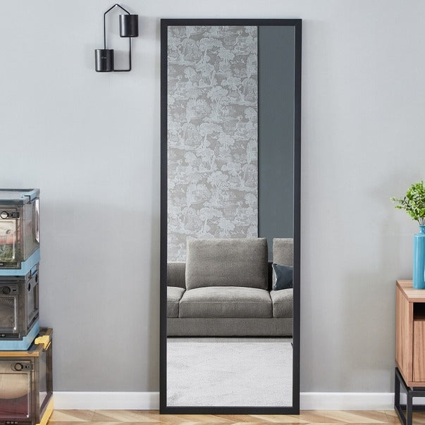 Solid Wood Full Body Mirror with Bold Frame