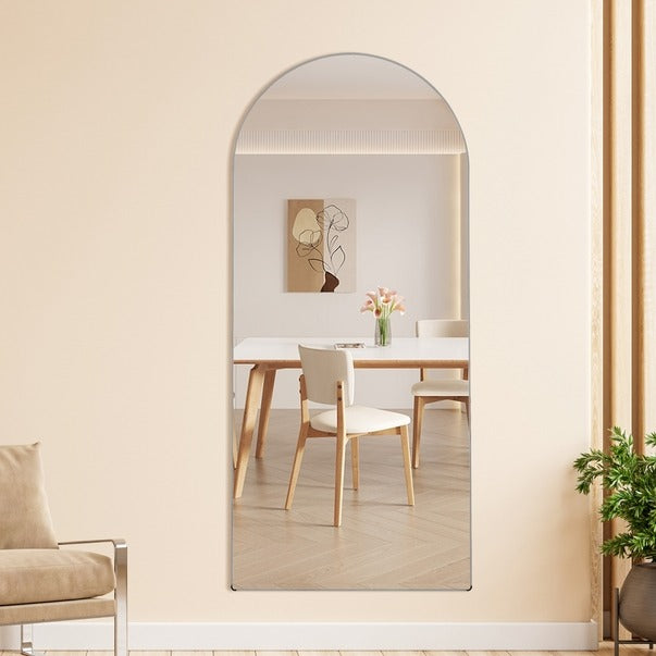 4th Gen Full-Length Floor Standing Arched Aluminum Mirror