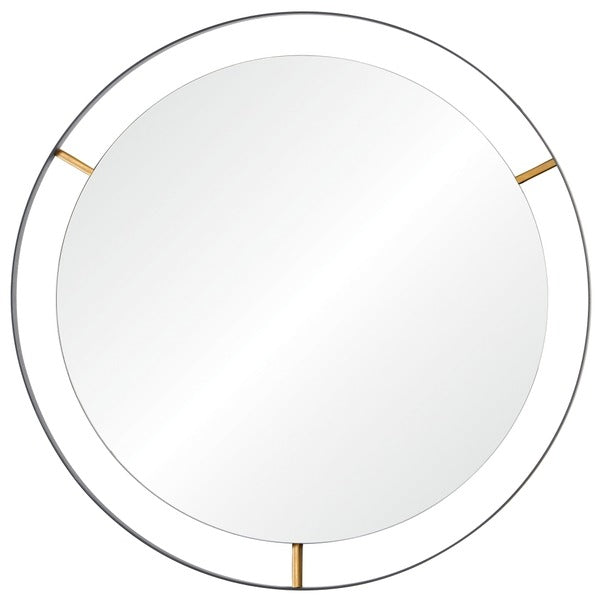 Framed 30-in Round Wall Mirror