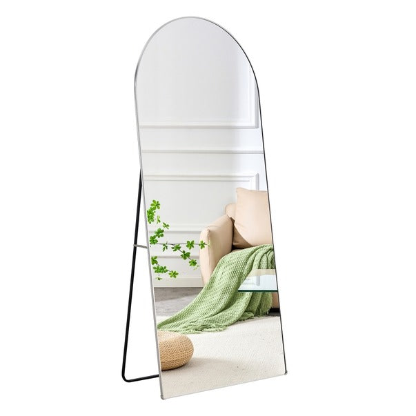 4th Gen Full-Length Floor Standing Arched Aluminum Mirror