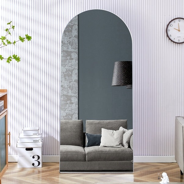 4th Gen Full-Length Floor Standing Arched Aluminum Mirror