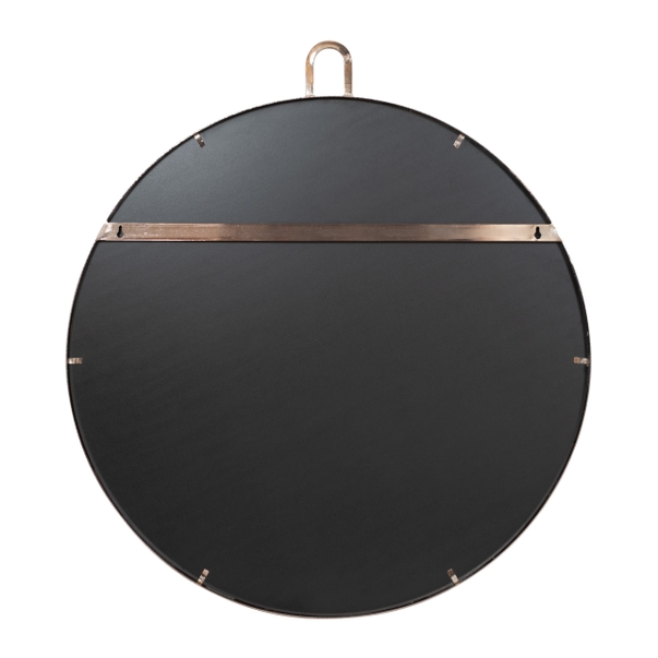 Stopwatch 30-Inch Round Rose Gold Wall Accent Mirror