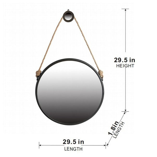 29.5" in On-Trend Hanging Round Mirror