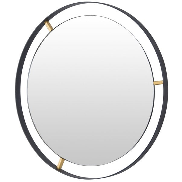 Framed 20-in Round Wall Mirror