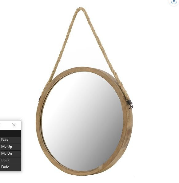 19x19x29.5" Rally Wood Mirror