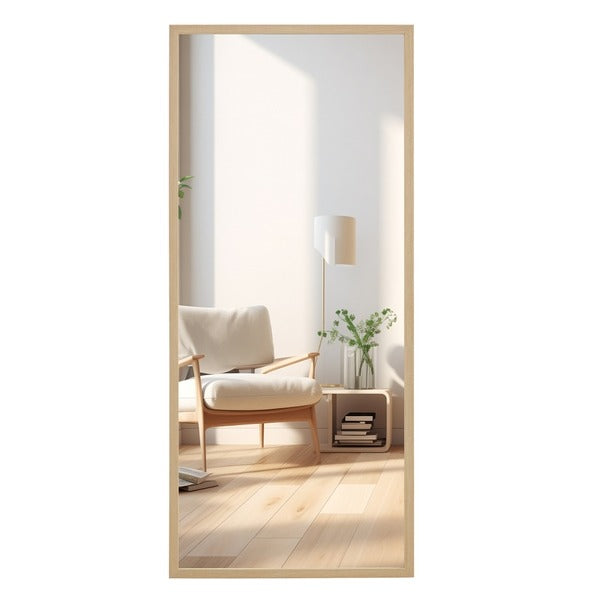 Solid Wood Frame Full-Length Dressing & Decorative Mirror