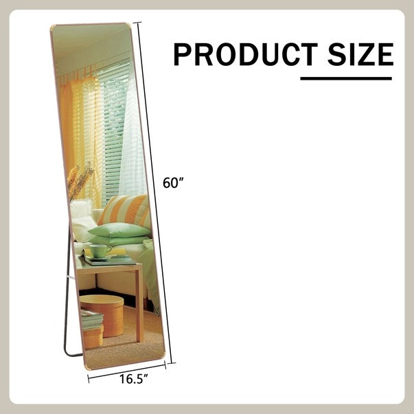 4th Gen Pear Wood Full-Length Mirror For Bathroom & Bedroom