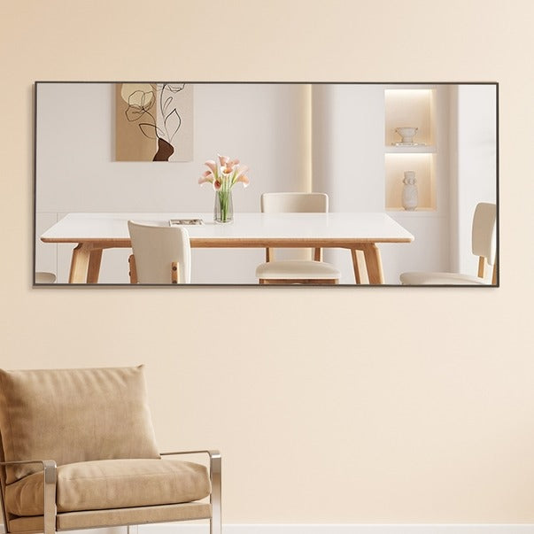 Solid Wood Frame Long Dressing Mirror - Bedroom & Store