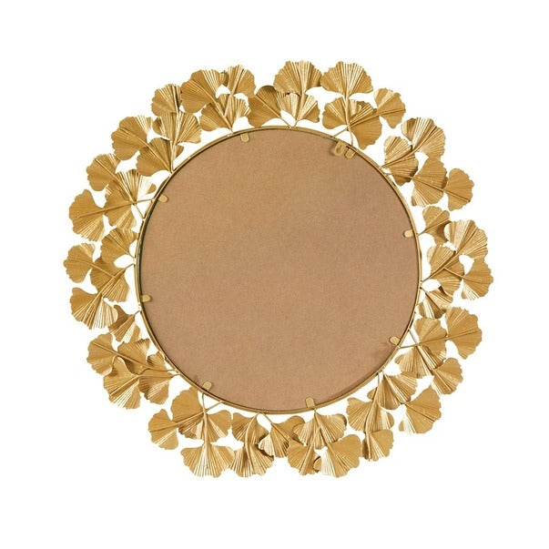 Gold Foil Ginkgo Leaf Decor Mirror