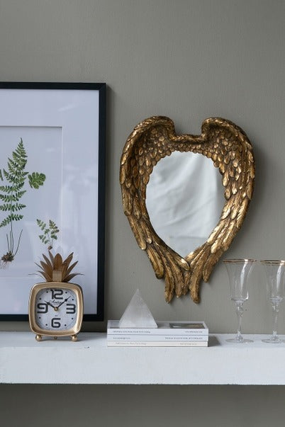 22" X 16" Golden Wing Accent Mirror Wall Mirror