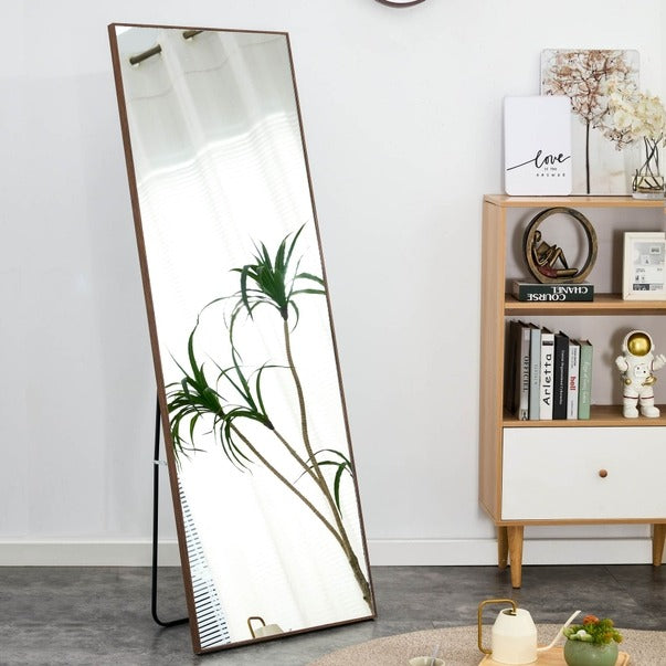 Solid Wood Full-Length Dressing Mirror For Bedroom & Store