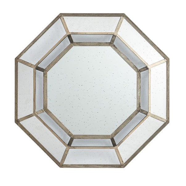 40" X 40" Oversized Silver Octagon Mirror, Mid-Century Moder