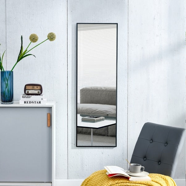 Aluminium Alloy Full Body Wall Mirror For Home & Store Decor