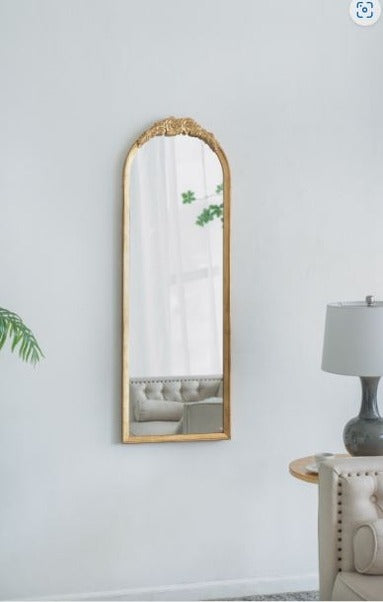 19"x56" Wood Floor Mirror, Full Body Mirror Dressing