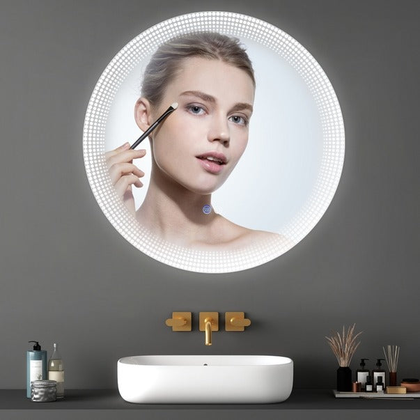 30 in. Round Dimmable Led Mirror w/ Anti-Fog Feature