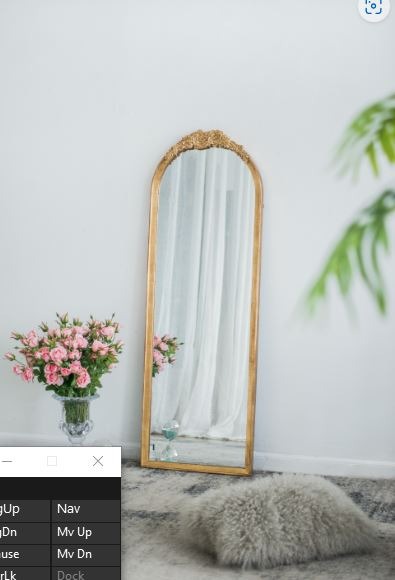 19"x56" Wood Floor Mirror, Full Body Mirror Dressing