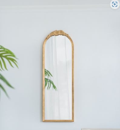 19"x56" Wood Floor Mirror, Full Body Mirror Dressing