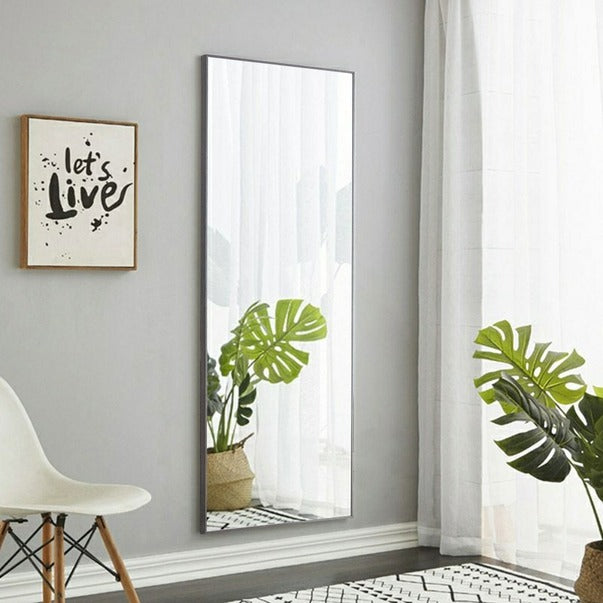 3rd Gen Grey Solid Wood Full-Length Dressing Mirror