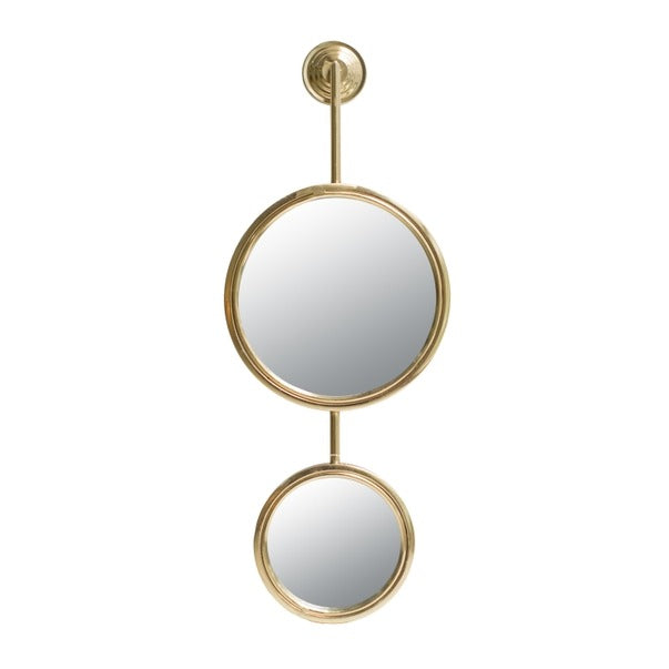 2 Circle Mirrors For Wall Decor, Unique Contemporary Mirror