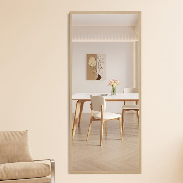 Solid Wood Frame Full-Length Dressing & Decorative Mirror