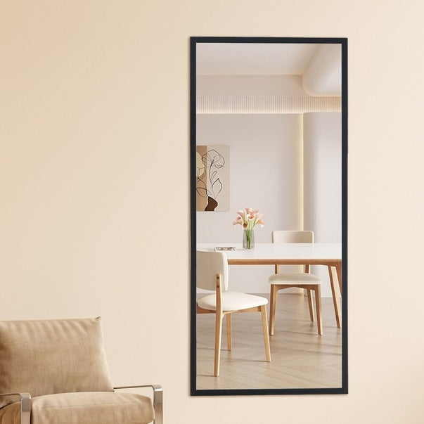 Solid Wood Full-Length Dressing Mirror Floor & Wall Mount