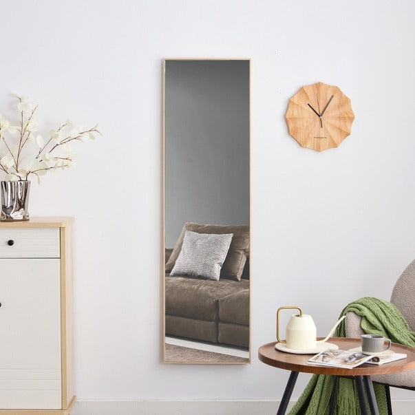 3rd Gen Light Oak Wood Full-Length Floor Mirror